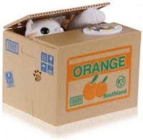 Resim Hareketli Para Çalan Kedi Kumbara 