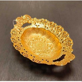 Resim Motif Oval Hurmalık Altın 1 