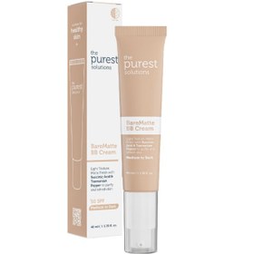 Resim The Purest Solutions Bare Matte BB Cream SPF 50+ Yağlı Cilt Renkli Nemlendirici No: 200 Medium To Dark 40ml 