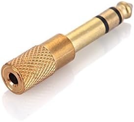 Resim ZEYUAN Ses Jakı Adaptörü Dönüştürücü Stereo Priz Elektro Gitarlar için Mikrofon Kulaklık 6.5mm Erkek 3.5mm Kadın 