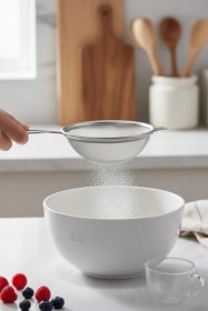 Resim Paslanmaz Çelik Kalaylı Süzgeç 12 Cm Gri 