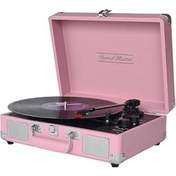 Resim ASİTAN Record Master St14012 Retro Pikap - Pembe - Bluetooth Ve Şarj Özellikli - Tüm Plakları Çalabilme 