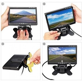 Resim Kamyon Kamyonet Arka Görüş 18 Led Kamera Sistemi Monitör 7 İnç 