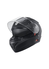 Resim Motosiklet Çene Açılır Kask Güneş Vizörlü Ce Motor Kaskı Mat Black Edition Siyah 
