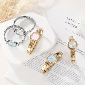 Resim 1 adet Yaratıcı Moda Saati, Kendin Yap Modülü Retro Saat, Çok Fonksiyonlu Saat, Çok Yönlü Rahat İş Çoklu El Saati Aksesuarları 