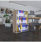 Resim Kenzlife Klasörlük Raflı Ilkutay Crd 105 80 30 Kitaplık Ofis Arkalıksız Çok Renkli 