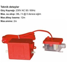Resim Rothenberger Romaxi Süper Silent Klima Drenaj Pompası (Su Akışı 38L/h Dikey Basma 12 MT ) 1099901 