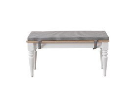 Resim VENEDİK BENCH, MEŞE ÜST, SİYAH KAZ AYAĞI, 95 CM 