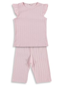 Resim Civil Girls Kaprili 10-13 Yaş Pijama Takımı - Pembe - Pembe / 10-11 Yaş 