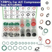 Resim Hightower 139 Parça A/c Kompresör Conta Takımı R134a Soğutucu Çelik Yuvarlak Oto Klima 