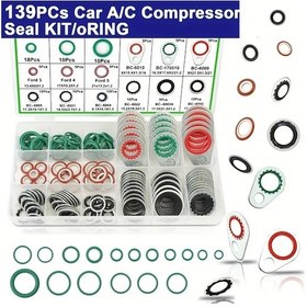 Resim Hightower 139 Parça A/c Kompresör Conta Takımı R134a Soğutucu Çelik Yuvarlak Oto Klima 