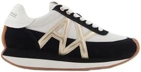 Resim Armani Exchange Logolu Hakiki Deri Paltform Taban Sneaker Ayakkabı Bayan AYAKKABI XW002151 AF19396 MC077 