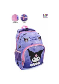 Resim 2 Gözlü Little Angle Kuromi Anaokulu Çantası - Çocuk Çanta - Kreş Çantası - Kuromi Çanta Mor 
