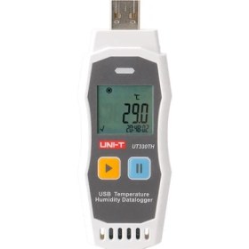 Resim Dijital Termo-Hygrometre, USB Veri Kayıt Edici, Hassas Ölçüm Özelliği 