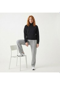 Resim Sportive Kaia Full-zip Kadın Siyah Günlük Stil Eşofman Üstü 26yk0001-syh 