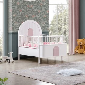 Resim Setay Mdf Beşik, Venüs Büyüyen Beşik + 1 Adet Comfort Yatak 90X130 