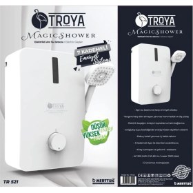 Resim Feyza Design Ani Su Isıtıcı, 7 Kademe Emme Sistemi, Elektrikli Şofben, Pratik Kullanım 