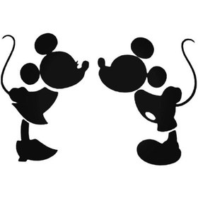 Resim Mickey Mouse Oto Motor Laptop Duvar Folyo Sticker 10 X 6 Cm 