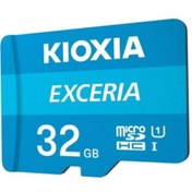 Resim Kioxia 32gb Exceria Micro Sdhc Micro Sd Hafıza Kartı Uhs-1 C10 100mb-sn 
