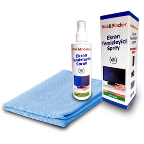 Resim Mak & Blocker Tv Ekran Temizleme Spreyi, 250 Ml, Bilgisayar, Tablet, Telefon Ekranları Mikrofiber Bez 