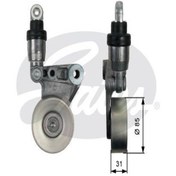 Resim GATES T39214 Alternator Gergi Rulmani Nissan Navara 3.0Td (01 05) 3.0Td 4X4 00 117502W200 (WK688927) 