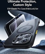 Resim ESR iPhone 16 Pro Max için Kılıf, MagSafe ile Uyumlu, Askeri Sınıfta Koruma, Sararma Önleyici, Çizilmeye Dayanıklı Sırt, Manyetik Telefon Kılıfı, Mat Siyah 