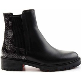 Resim Siyah Hakiki Deri Kadın Bot & Bootie K02719008103 Siyah 