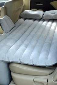 Resim Modaba Şişme Araba Koltuğu Yatağı Siyah - Otomobil Arka Koltuk Için Şişme Yatak Pompa 