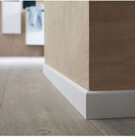 Resim Verissimo Tina Beyaz Lake PVC Kaplı Süpürgelik 10 CM 