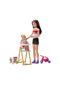Resim Barbie Bebek Bakıcısı Bebeği Ve Aksesuarları Oyun Setleri Fhy97 