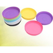 Resim Çeşitli Renk-20 Adet Etli Pot Tabağı Yuvarlak Plastik Tepsi Saksı Su Tabağı Bahçe Balkon İçin Rastgele Renk Tencere 