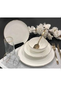 Resim Roy King Gold Slender 24 Parça Yemek Takımı DSN 045 