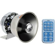 Resim Siren 200w Profesyonel Uzaktan Kumandalı Metal Speaker 
