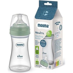 Resim Mooma Neutra Tritan Biberon 250 Ml 18+ Ay Hızlı Akış Çağla Yeşili 5 Adet 