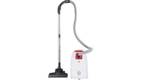 Resim Beyaz Elektrikli Süpürge, 600 W, Toz Torbalı, Güçlü ve Hafif Temizlik Aleti 