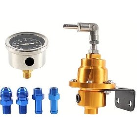 Resim Motion003 Altın Fstniceted Evrensel Ayarlanabilir Yakıt Basınç Regülatörü Kiti Araba Mod 