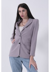 Resim Feminist Gri Vatkalı Astarlı Blazer Ceket 0105110.06 Gri 