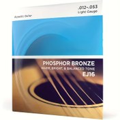 Resim EJ16 Akustik Gitar Dize - Fosfor Bronz, Hafif Ağırlık, Sıcak, Parlak ve Dengeleyici Ton, Halk ve Şarkıcı Şair Tarzı İçin İdeal, Altı Dize Gitar Aksesuarları, Şarkıcı Şair Dize|Sıcak Parlak Ses|Kaplı Gitar Dize, Gitar Aksesuarları 