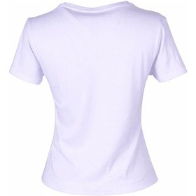 Resim Trender Çapka Baskı Beyaz Kadın T-shirt 6720 Beyaz 