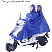 Resim Motosiklet Yağmurluk Panço Kalınlaşır Ve Yağmur Geçirmez Çift Erkek Ve Kadın Genel Panço Açık Yeşil 