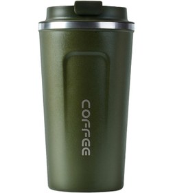 Resim Youmex Paslanmaz Çelik Vakumlu Kahve Termosu - 380ml/510ml - Sızdırmaz, Taşınabilir Siyah 