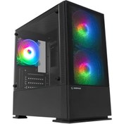 Resim Rampage Prıvate 2x140mm + 1x120mm Rainbow Tempered Cam Gaming Case Oyuncu Kasa 