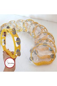 Resim Gelincimherşey 10'lu Sarı Renk Eğlenceler Için Zilli Plastik Tef 