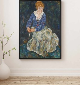 Resim Egon Schiele - Sanatçının Eşi Edith Schiele’Nin Portresi Fine Art Baskı - Hahnemühle Matt Fibre / 21x30 / Eseri Baskı Ölçüsüne Tam Oturt (Beyaz kenar olmasın / Eserden kırpılır) 