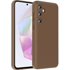 Resim Galaxy A36 Kılıf Kamera Korumalı Kartlık Hazneli Zore Vitra Kapak - Pembe 