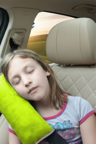 Resim Svava Araba Içi Çocuk Emniyet Kemeri Uyku Pedi (SARI) Oto Aksesuar 