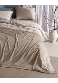 Resim Madame Coco Marlene Tek Kişilik %100 Pamuk Penye Lastikli Nevresim Takımı - Bej 8684427198971 Ekru 