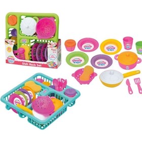 Resim TOYSTORE Kız Çocuk Bulaşıklık ve Büyük Boy Mutfak Seti Oyuncak 