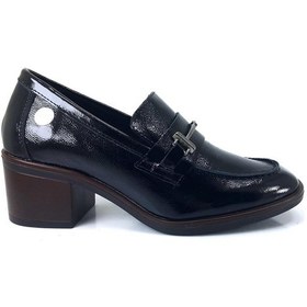 Resim Mammamia 55 24ka Kadın Günlük Ayakkabı Siyah Kırışık Rugan Siyah Kırışık Rugan Siyah 