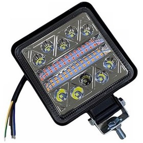 Resim 10V-30V Led Lamba Off-Road 106 X 106 X 25 Ledli Kare Kırmızı-Tu N11.54872 
